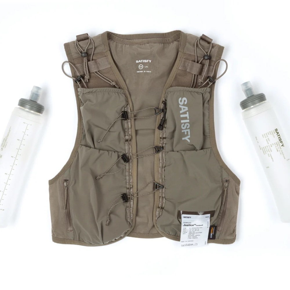 Satisfy Brown Vest with Hydration Pocket